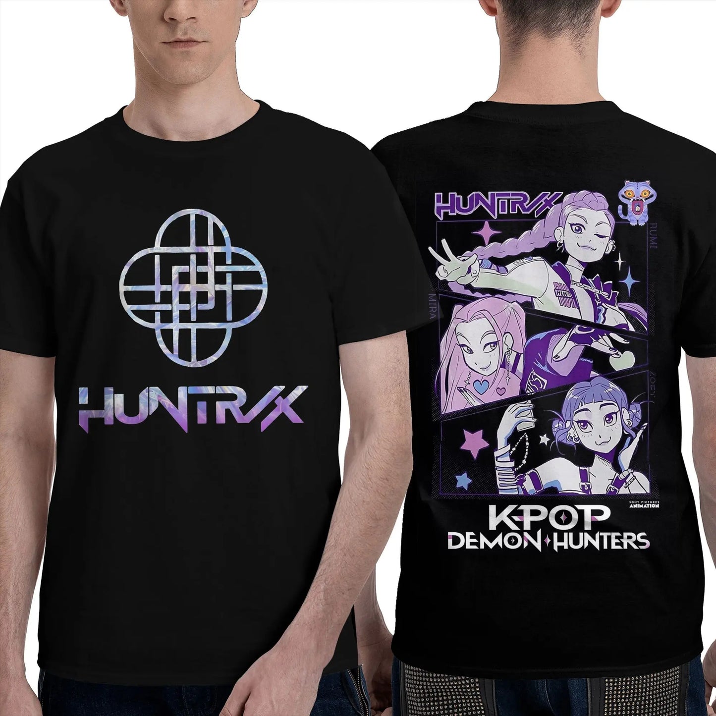 Men Women's T Shirt Saja Boys Demon Kpop Demon Hunters T Shirts Trending Summer Tees Vintage Loose Cotton Tops Plus Size 2XL