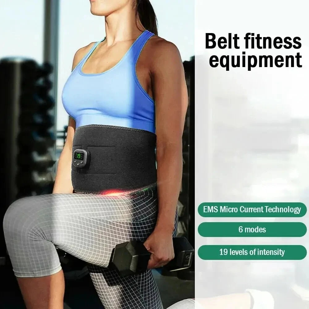 Waist Massager USB Charging Electric Arm Hip Leg Trainer Weight Loss Shaping Fitness Massager Equipment Portable Shaper Belt