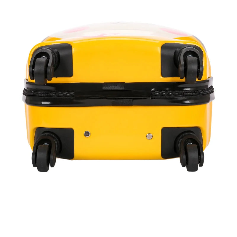 Lightweight Travel Kids Cartoon Luggage 3D Tiger Design Wheeled Suitcase Children's Carry-on with 360° Spinner Wheels