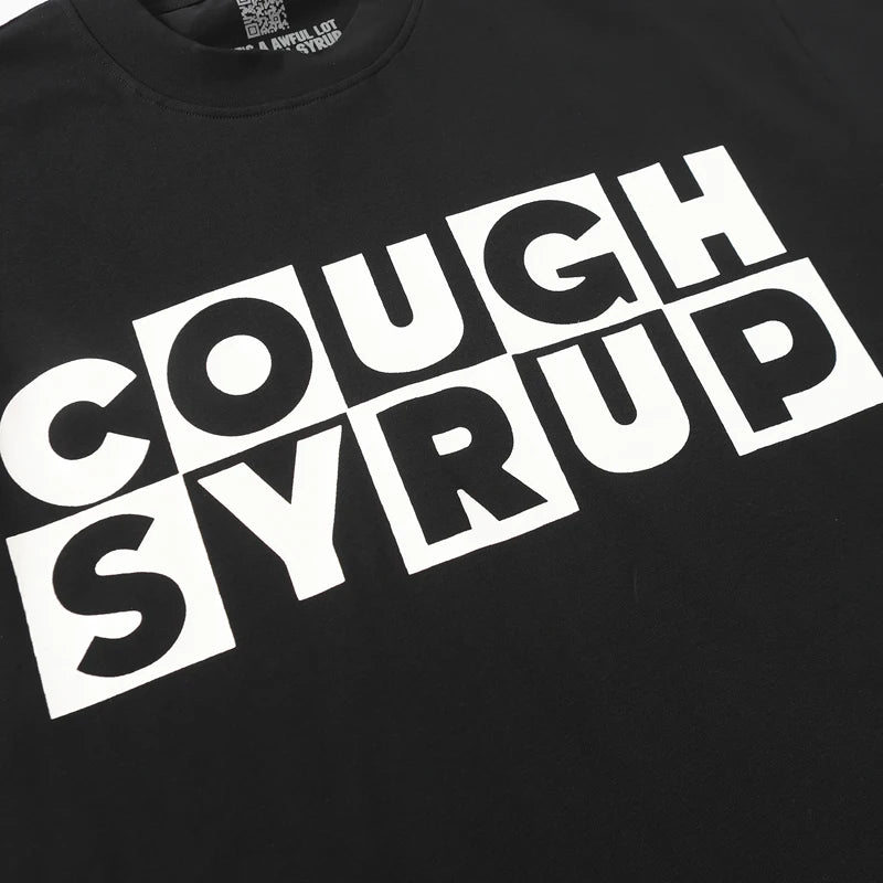 That's A Awful Lot of Cough Syrup T-shirts Tops Tees Personality Hip-hop Print Trend New Blue Short Sleeve Men's Clothing