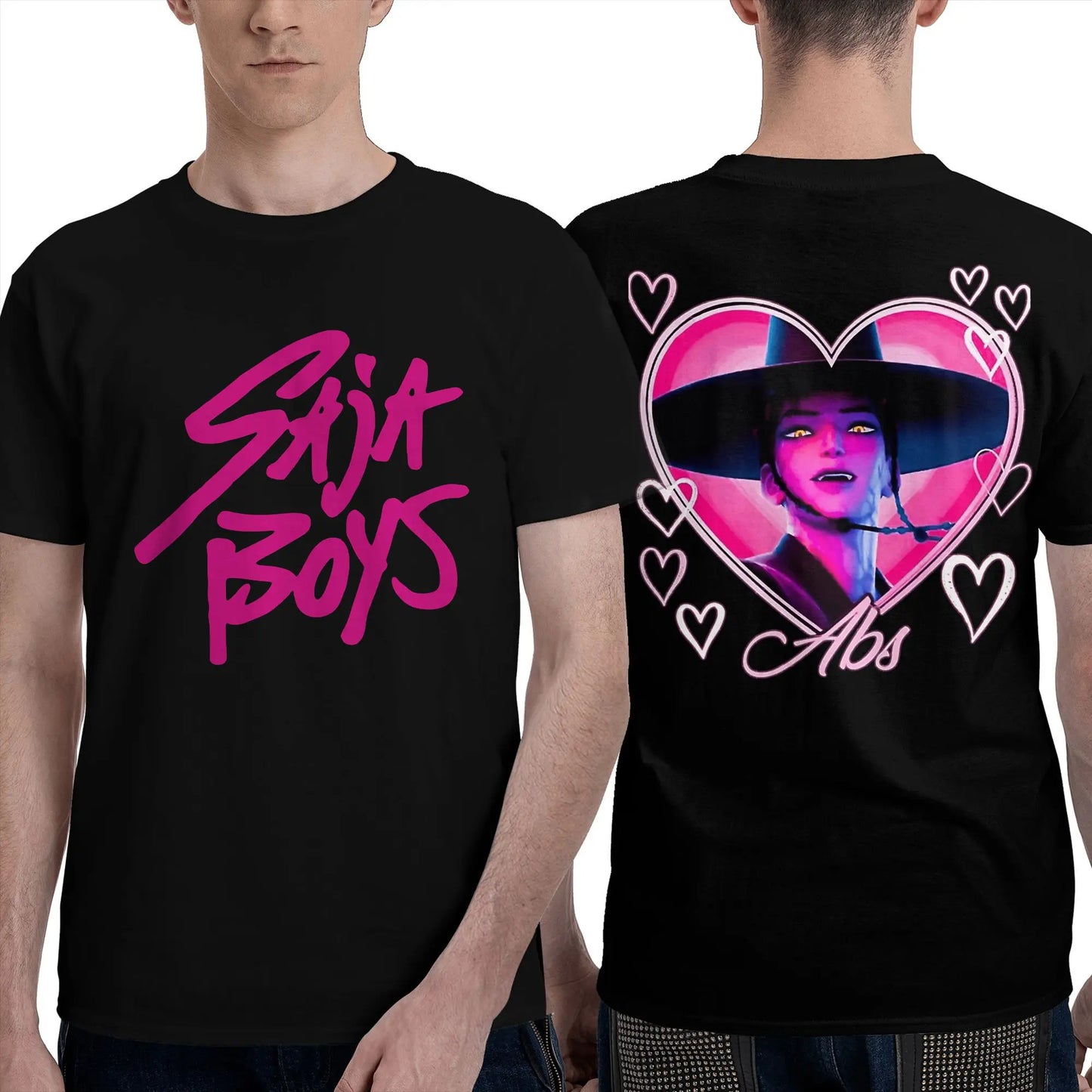 Men Women's T Shirt Saja Boys Demon Kpop Demon Hunters T Shirts Trending  Summer Tees Vintage Loose Cotton Tops Plus Size 2XL