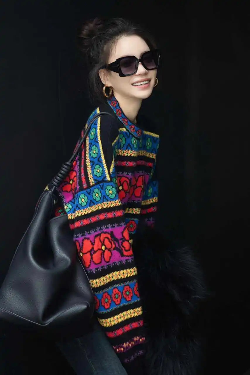 Knitted Sweater with Pullover Women's Autumn and Winter Outfitsnew Hot Items Thick and Lazy Bottom Women's Shirt Sweaters