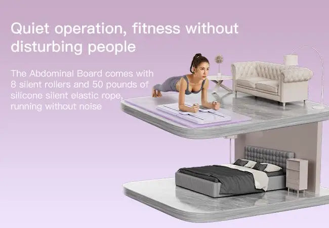 Ab Exercise Board, Home Pilates Reformer for Abdominal and Core Strength Training