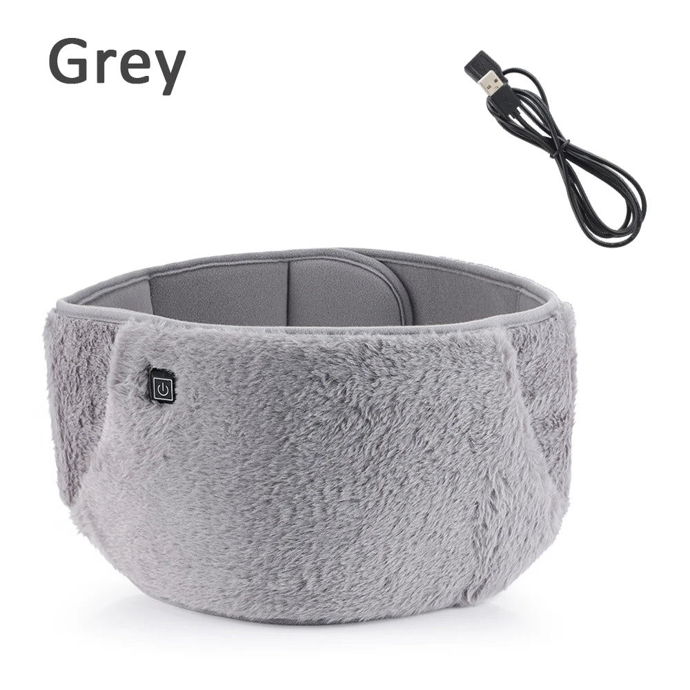 Electric Heating Abdomen Belt Adjustable Waist Heated Therapy for Menstrual Cramp Lumbar Relax Relief Uterus Hand Warmer Winter