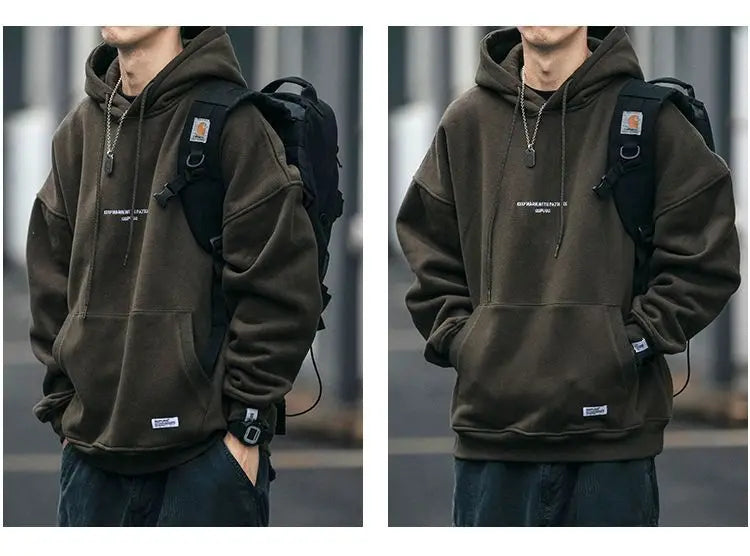 Slouchy hooded sweaters for men in winter American knitwear sweater port vibe small crowd high street lovers sweater trend top