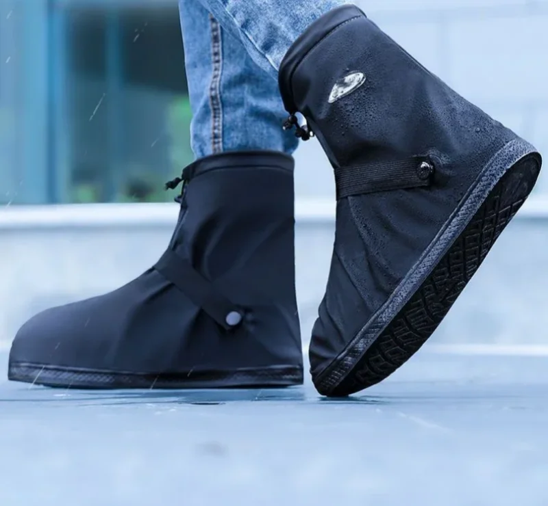 Waterproof Rain Shoes Cover Reusable Non-Slip Cycling Hiking Boot Covers Pants Shoes Protectors Rain Snow Wet Sand Boots Cover