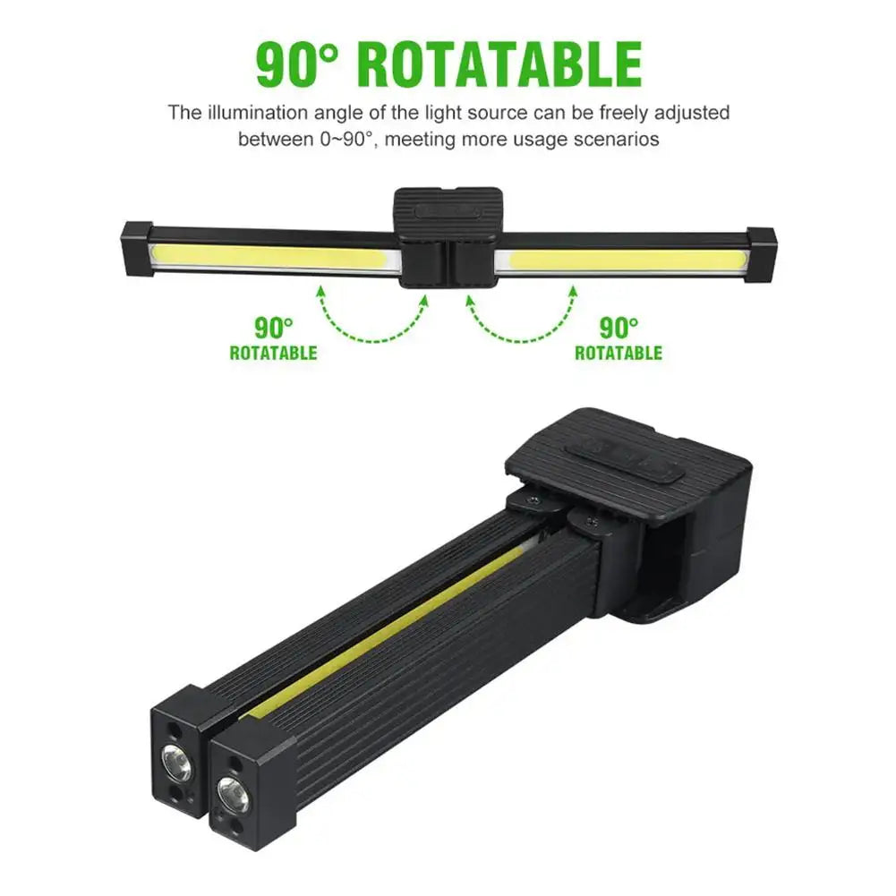 Gym Lamp For Posing,7th Gear Dimming,Portable Magnet LED Flashlight With Hook Car Accessories Hot Sale W3B7