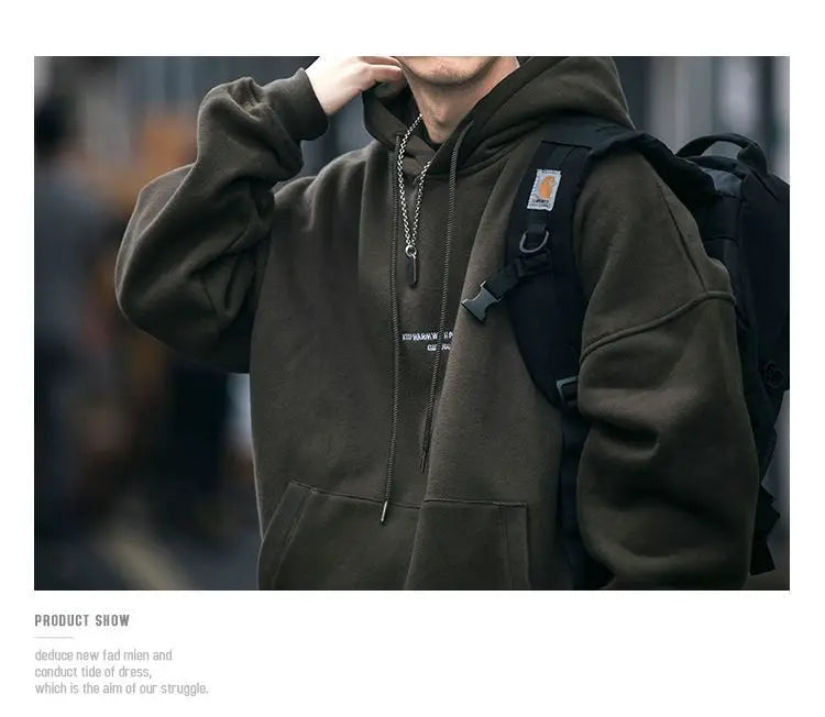 Slouchy hooded sweaters for men in winter American knitwear sweater port vibe small crowd high street lovers sweater trend top