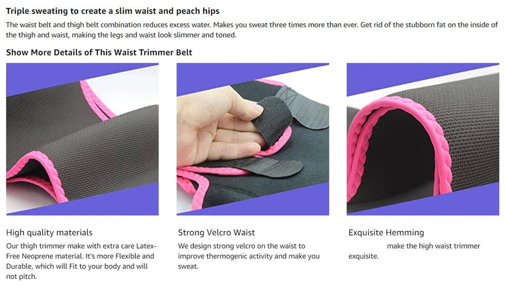 Waist Trainer for Women,3 In 1 Waist Thigh Trimmer and Weight Loss for Workout,Body Shaper Weight Loss Butt Lifter Waist Trainer