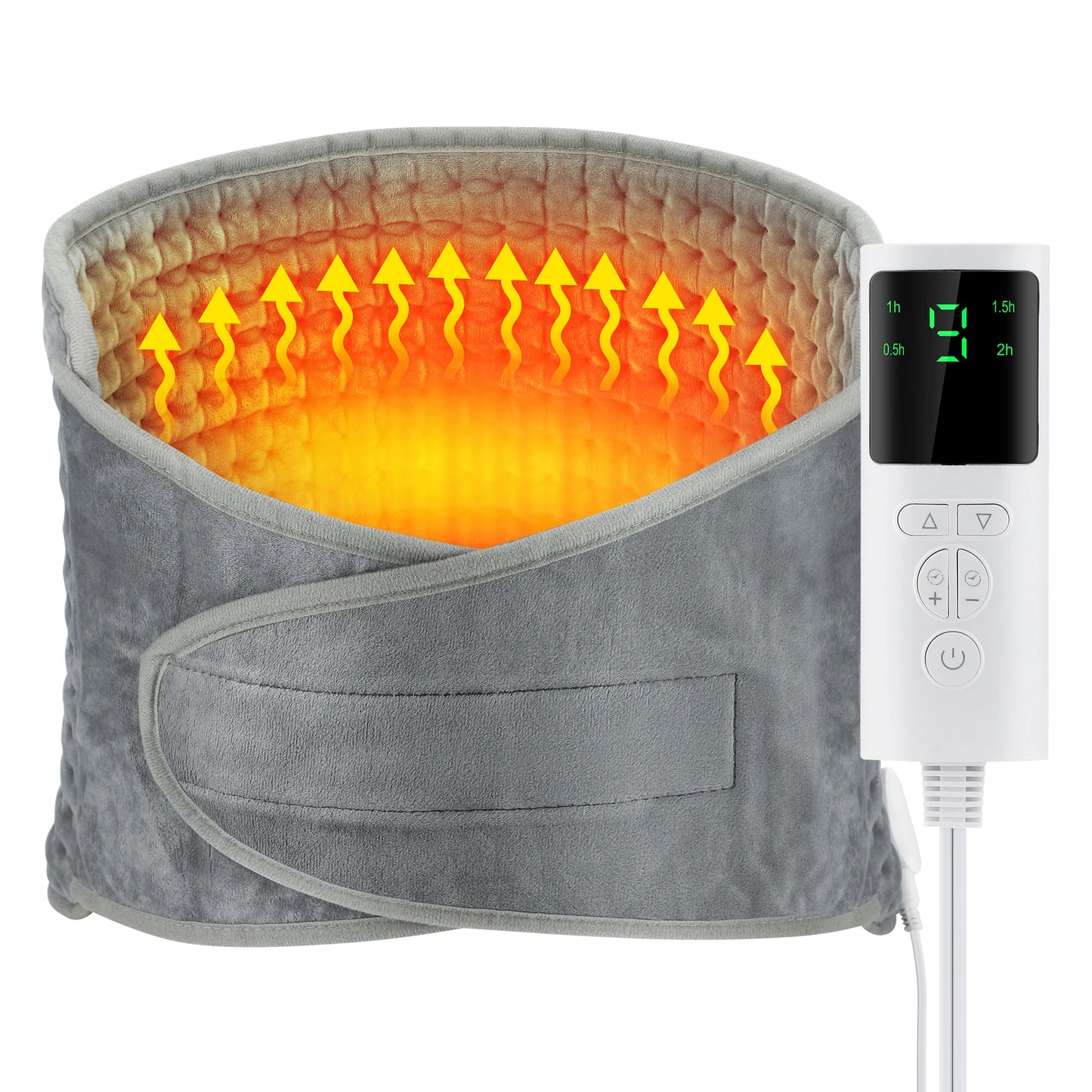 Electric Heating Pad Waist Back Warm Pad 9-level Temperature Control Waist Belt Office Home Gift Winter Warming Back Hand Warmer