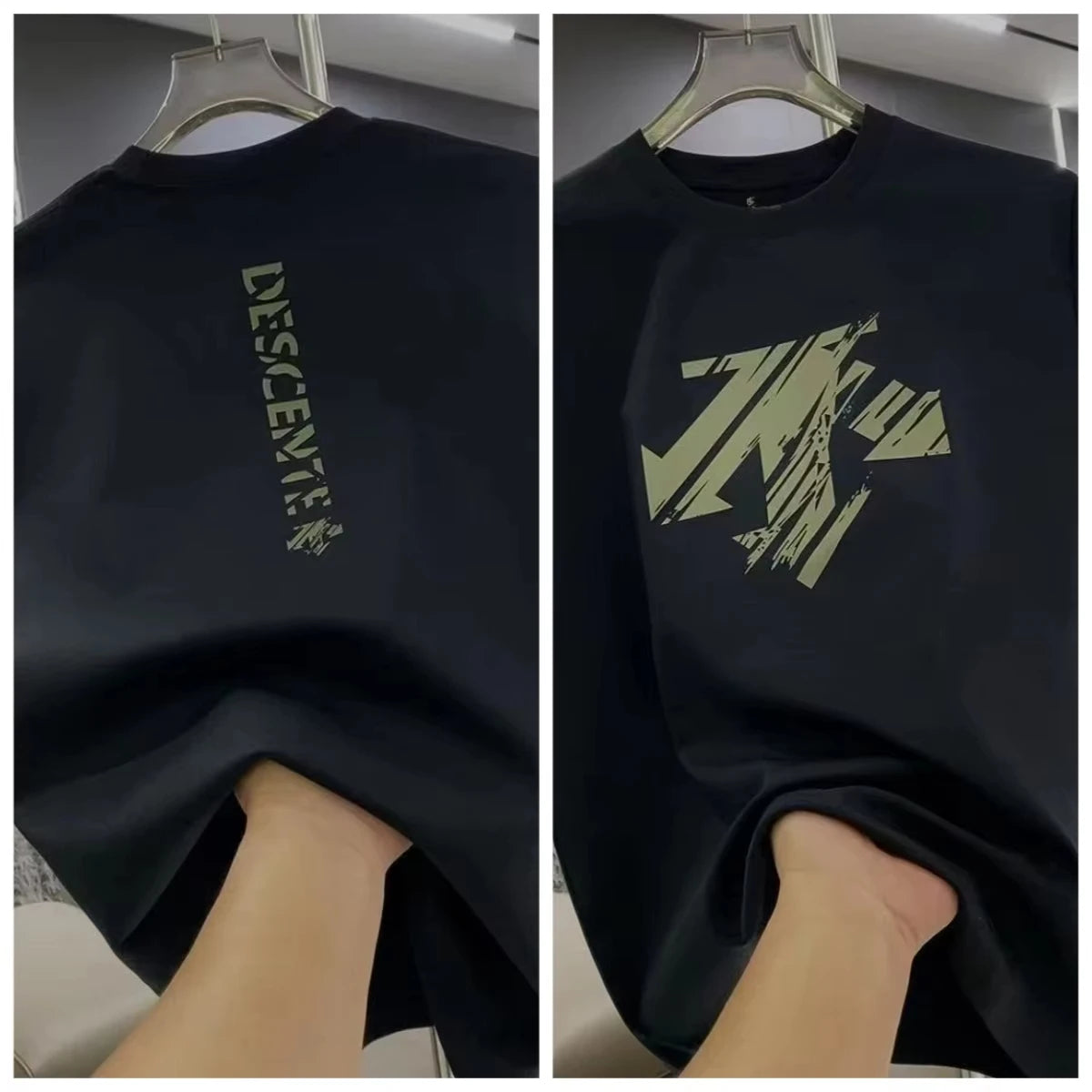 High QualityThe Trend of Summer T-shirts with Round Neck and Short Sleeve Print for Men and Women in Summer Street T-shirt