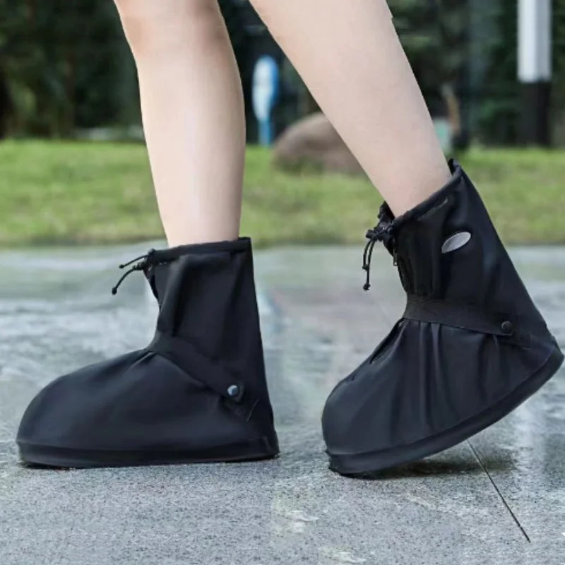 Waterproof Rain Shoes Cover Reusable Non-Slip Cycling Hiking Boot Covers Pants Shoes Protectors Rain Snow Wet Sand Boots Cover