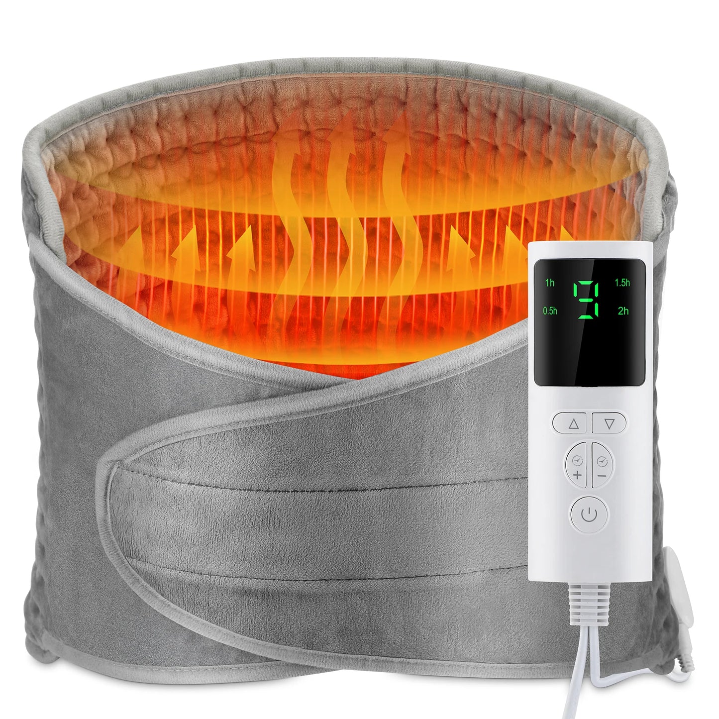 Electric Heating Pad Waist Back Warm Pad 9-level Temperature Control Waist Belt Office Home Gift Winter Warming Back Hand Warmer