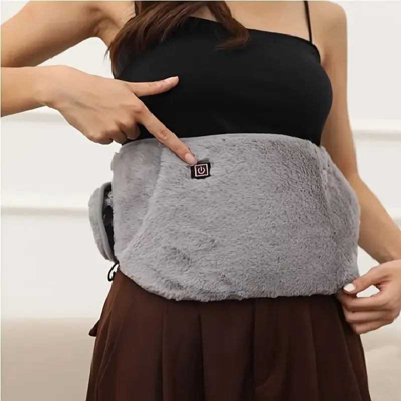 Electric Heating Abdomen Belt Adjustable Waist Heated Therapy for Menstrual Cramp Lumbar Relax Relief Uterus Hand Warmer Winter