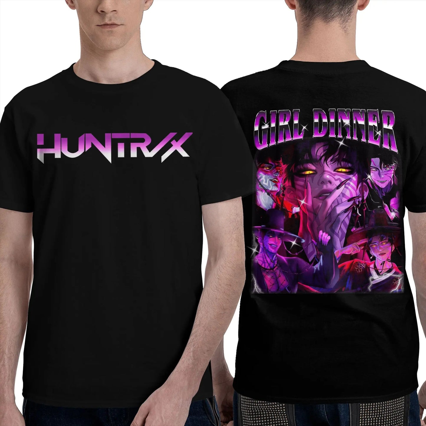 Men Women's T Shirt Saja Boys Demon Kpop Demon Hunters T Shirts Trending  Summer Tees Vintage Loose Cotton Tops Plus Size 2XL