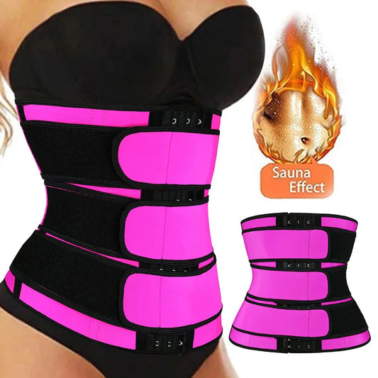 Women Waist Weight Loss Belt Breathable Fitness Corset Adjustable Body Shaper Fat Burning Weight Loss Bandage Exercise Portable