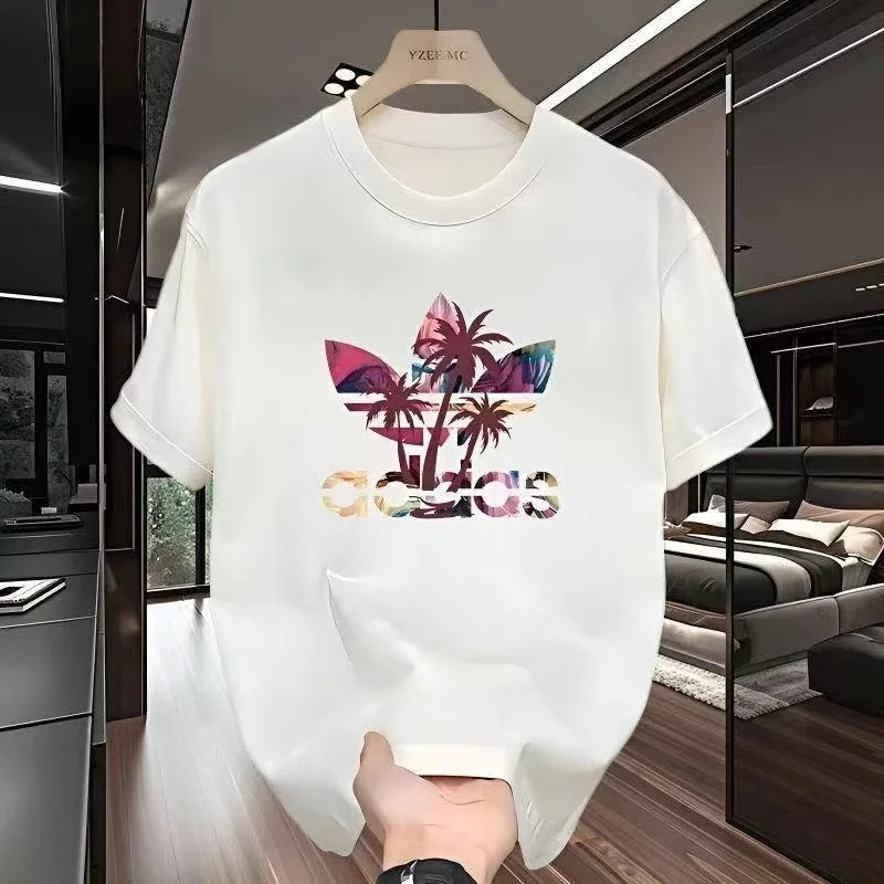 Summer Trendy and Fashionable Printed T-shirts for Men and Women, Comfortable and Breathable for Outdoor Wear for Both Genders