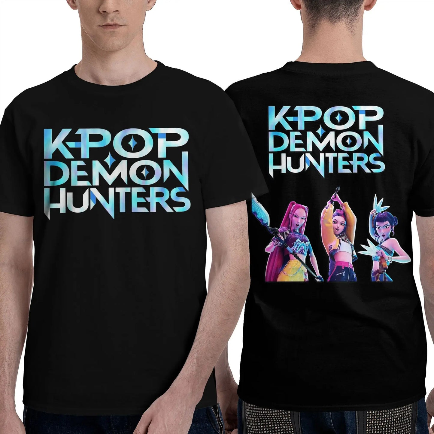 Men Women's T Shirt Saja Boys Demon Kpop Demon Hunters T Shirts Trending  Summer Tees Vintage Loose Cotton Tops Plus Size 2XL