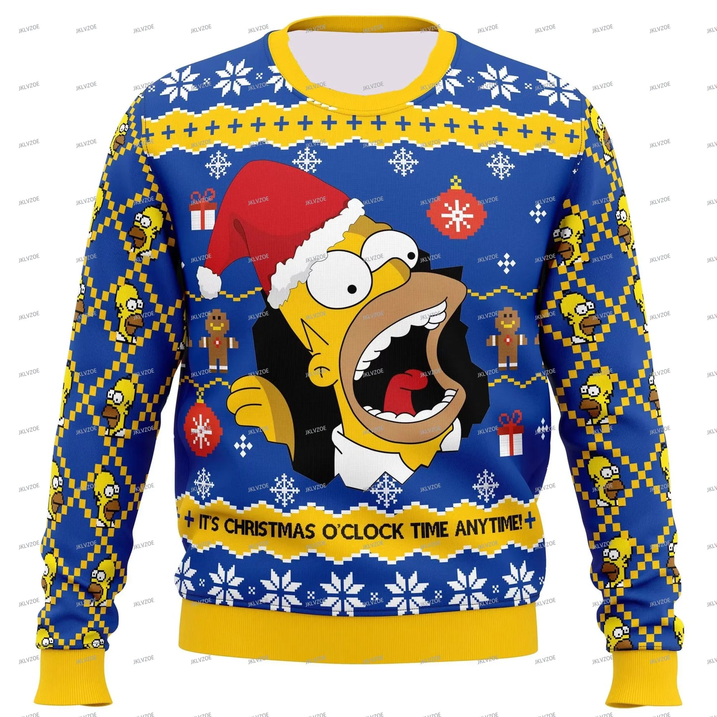 Autumn The Simpsons Ugly Christmas Sweatshirt Cartoon Anime Women Men Pullover Tops 2025 New Fashion Couple Sweatshirt Pullovers