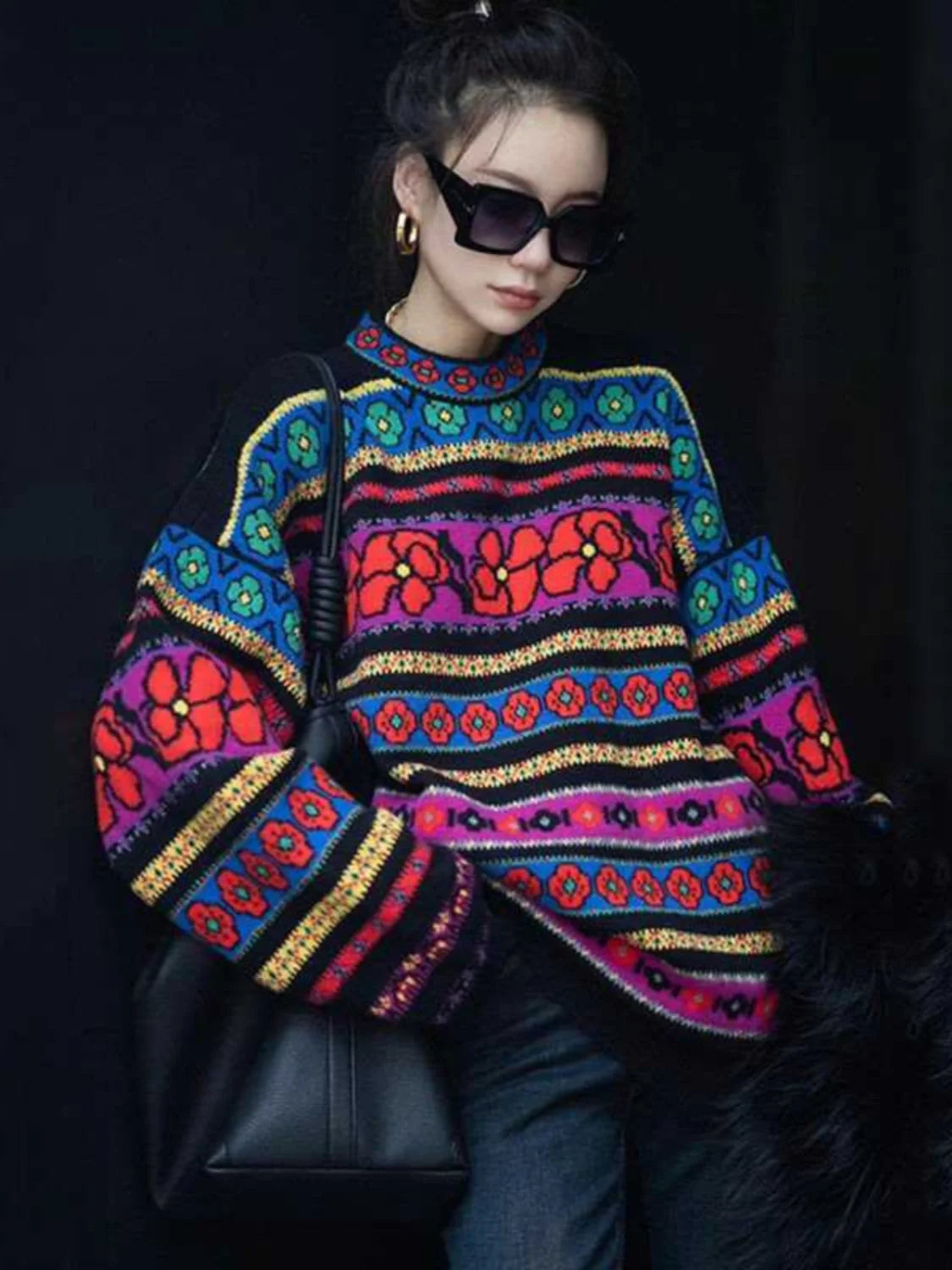 Knitted Sweater with Pullover Women's Autumn and Winter Outfitsnew Hot Items Thick and Lazy Bottom Women's Shirt Sweaters