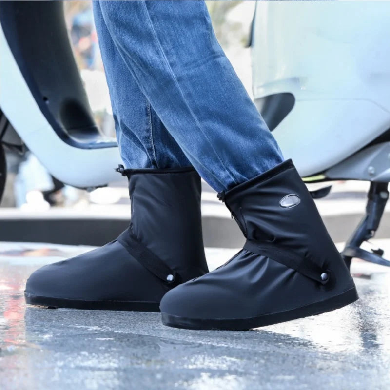 Waterproof Rain Shoes Cover Reusable Non-Slip Cycling Hiking Boot Covers Pants Shoes Protectors Rain Snow Wet Sand Boots Cover