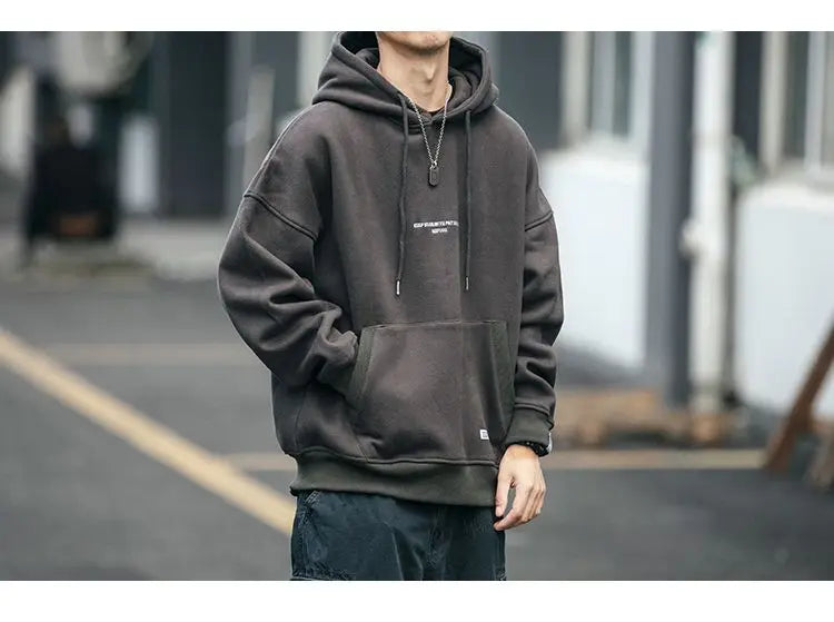 Slouchy hooded sweaters for men in winter American knitwear sweater port vibe small crowd high street lovers sweater trend top