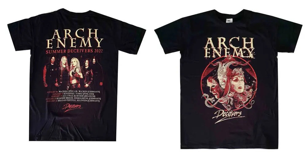 music t-shirts-Arch Enemy-Amazing Tees women man clothes Streetwear Hip Hop 2025new Oversized unisex