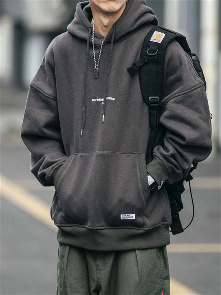 Slouchy hooded sweaters for men in winter American knitwear sweater port vibe small crowd high street lovers sweater trend top