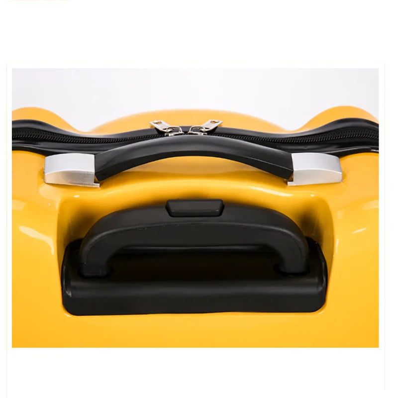 Lightweight Travel  Kids Cartoon Luggage 3D Tiger Design Wheeled Suitcase Children's Carry-on with 360° Spinner Wheels