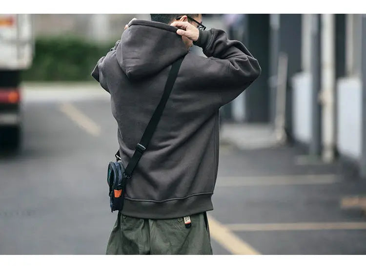 Slouchy hooded sweaters for men in winter American knitwear sweater port vibe small crowd high street lovers sweater trend top