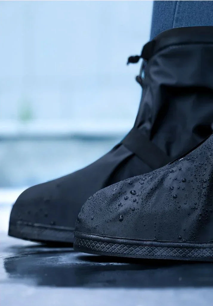 Waterproof Rain Shoes Cover Reusable Non-Slip Cycling Hiking Boot Covers Pants Shoes Protectors Rain Snow Wet Sand Boots Cover