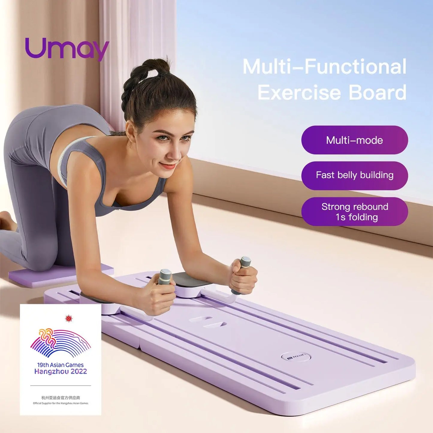 Ab Exercise Board, Home Pilates Reformer for Abdominal and Core Strength Training