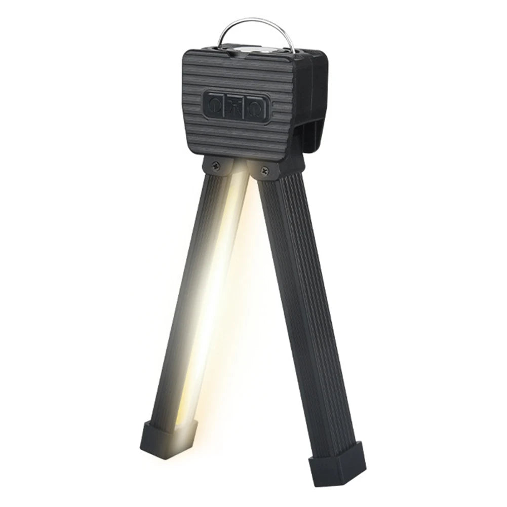 Gym Lamp for Posing Magnetic LED Flashlight w/Hanging Hook Waterproof 7 Gear Dimming Work Light Rechargeable Car Inspection Lamp