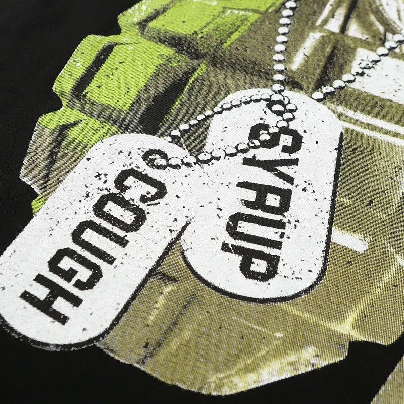 That's A Awful Lot of Cough Syrup T-shirts Tops Tees Personality Hip-hop Print Trend New Blue Short Sleeve Men's Clothing