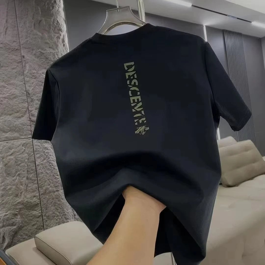 High QualityThe Trend of Summer T-shirts with Round Neck and Short Sleeve Print for Men and Women in Summer Street T-shirt