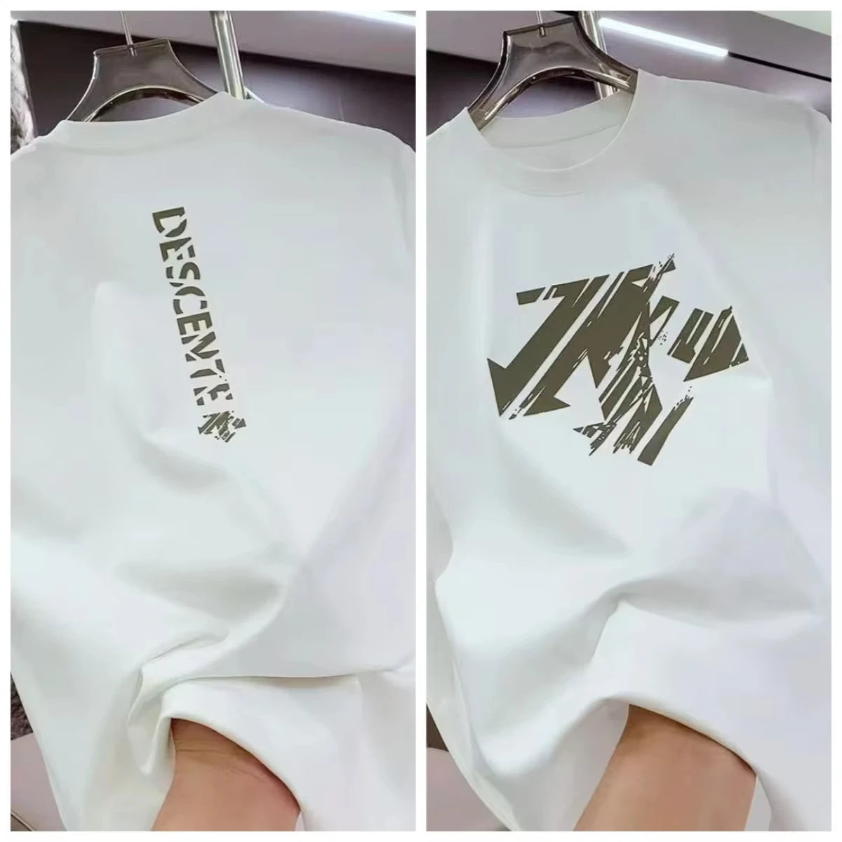 High QualityThe Trend of Summer T-shirts with Round Neck and Short Sleeve Print for Men and Women in Summer Street T-shirt