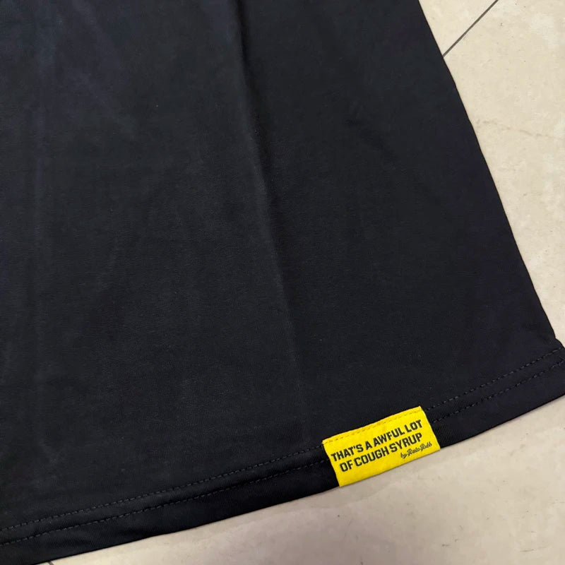 That's A Awful Lot of Cough Syrup T-shirts Tops Tees Personality Hip-hop Print Trend New Blue Short Sleeve Men's Clothing