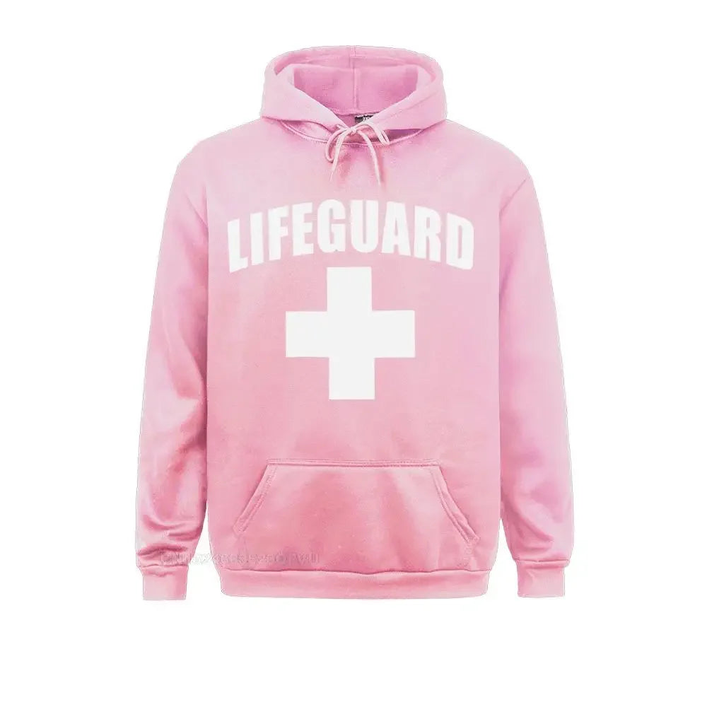 Funny Lifeguard Sweater Men Homme Cotton Women 2021 Red Lifeguarding Unisex Uniform Gift Oversized Streetwear