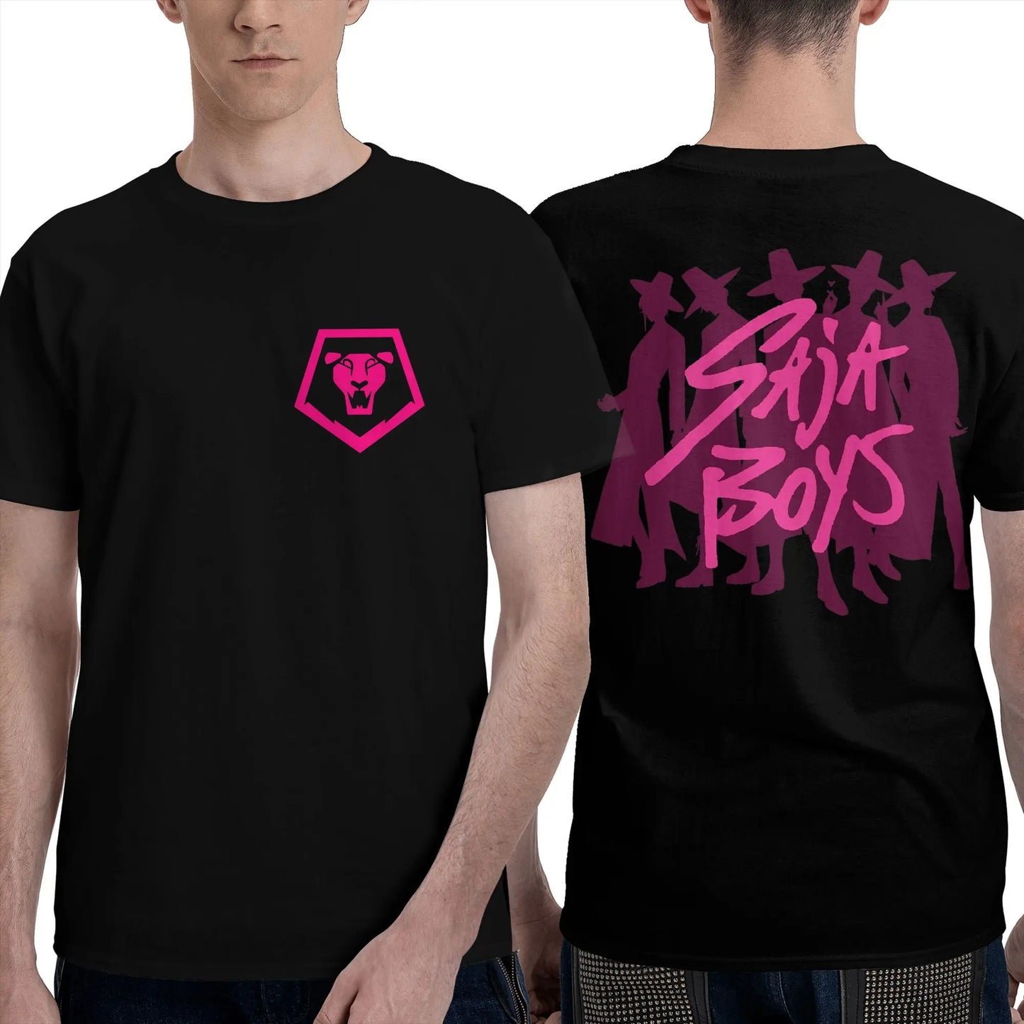 Men Women's T Shirt Saja Boys Demon Kpop Demon Hunters T Shirts Trending  Summer Tees Vintage Loose Cotton Tops Plus Size 2XL