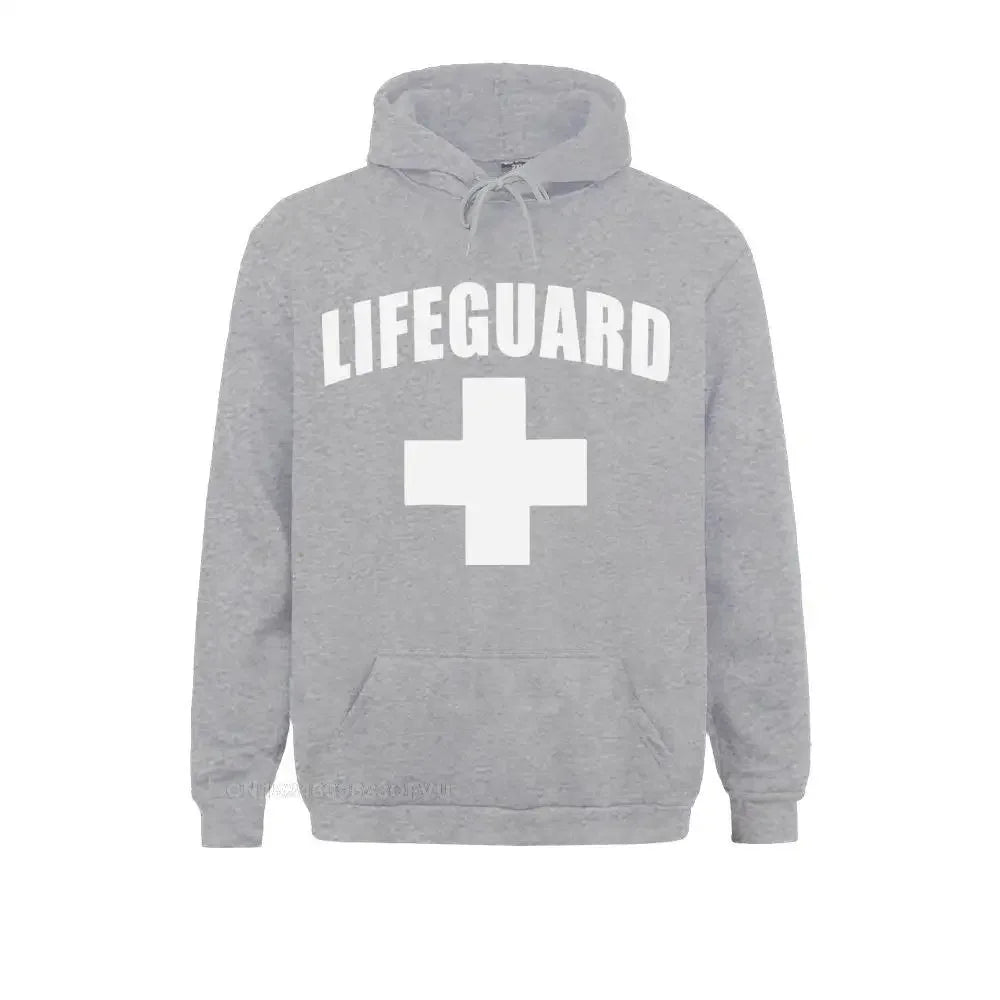 Funny Lifeguard Sweater Men Homme Cotton Women 2021 Red Lifeguarding Unisex Uniform Gift Oversized Streetwear