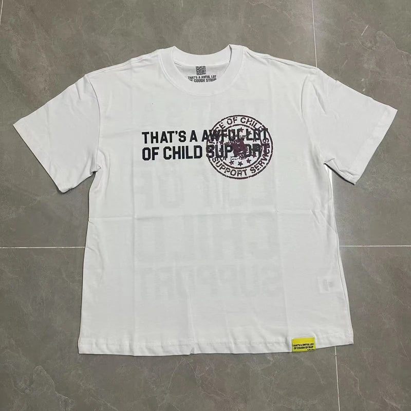 That's A Awful Lot of Cough Syrup T-shirts Tops Tees Personality Hip-hop Print Trend New Blue Short Sleeve Men's Clothing