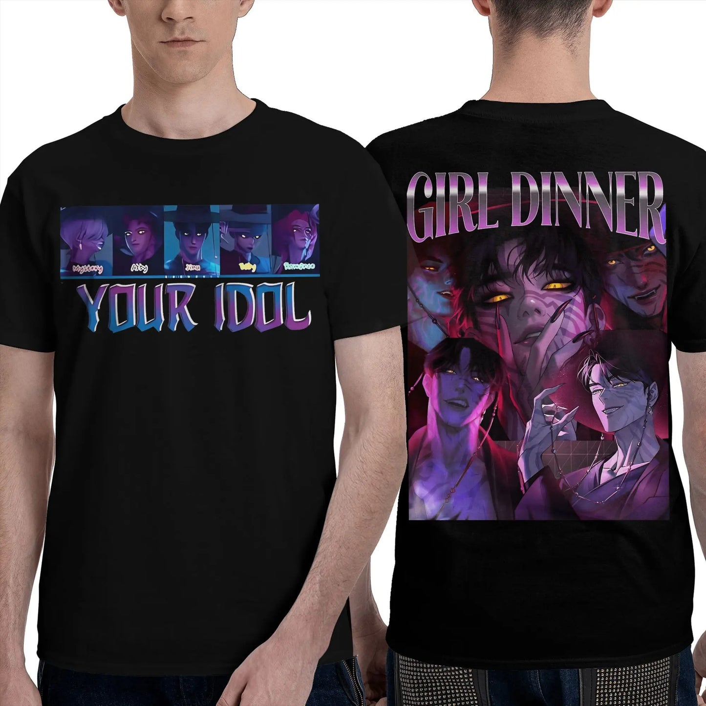 Men Women's T Shirt Saja Boys Demon Kpop Demon Hunters T Shirts Trending  Summer Tees Vintage Loose Cotton Tops Plus Size 2XL