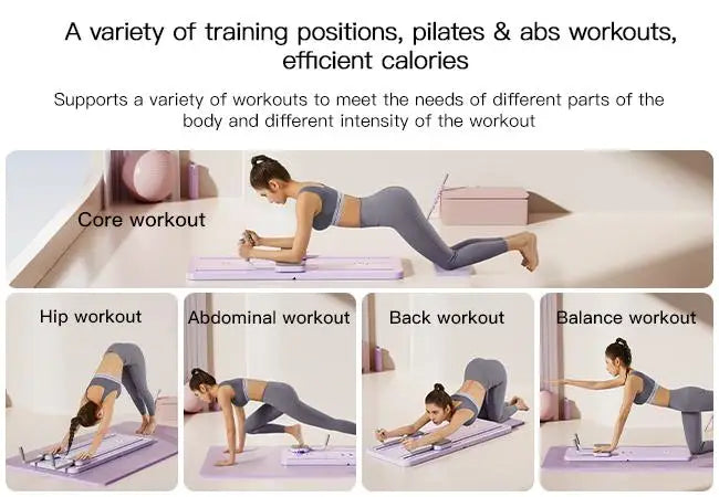 Ab Exercise Board, Home Pilates Reformer for Abdominal and Core Strength Training