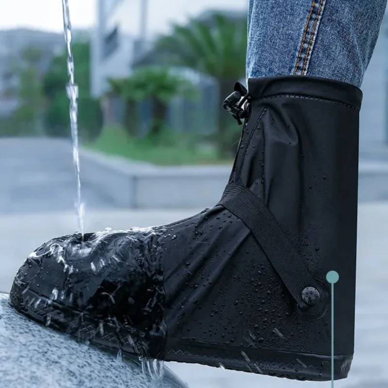 Waterproof Rain Shoes Cover Reusable Non-Slip Cycling Hiking Boot Covers Pants Shoes Protectors Rain Snow Wet Sand Boots Cover