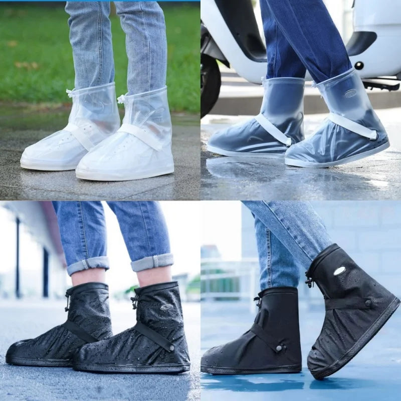 Waterproof Rain Shoes Cover Reusable Non-Slip Cycling Hiking Boot Covers Pants Shoes Protectors Rain Snow Wet Sand Boots Cover