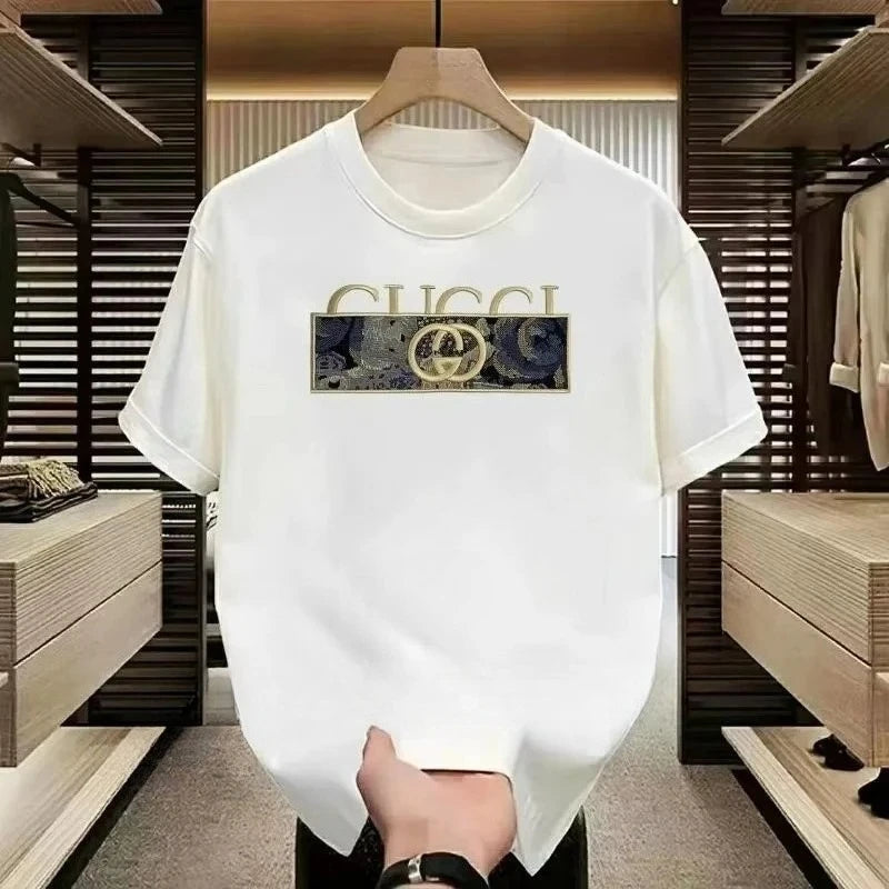 2025 NEW  Summer Trend New Fashion Brand Printed Men's and Women's Loose Top Short Sleeve Round Neck Half Sleeve T-shirt