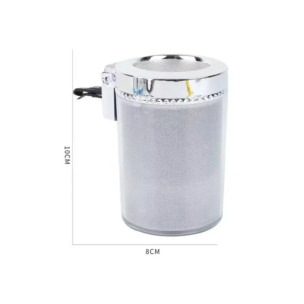 Portable Car Ashtray With LED Light Universal Multifunctional Air Vent Ashtray Flame Retardant Cigarette Holder Box