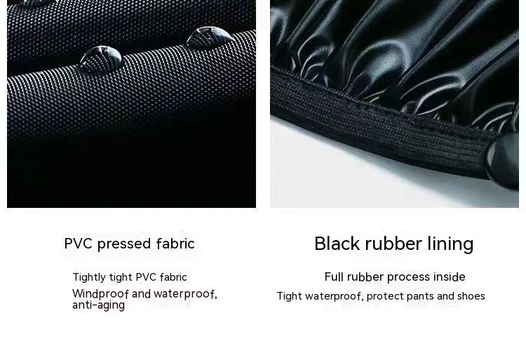 Rain Boot Shoe Cover Black Waterproof with Reflector High Top Clear Shoes Dust Covers for Motorcycle Bike Rain Cover Men Women