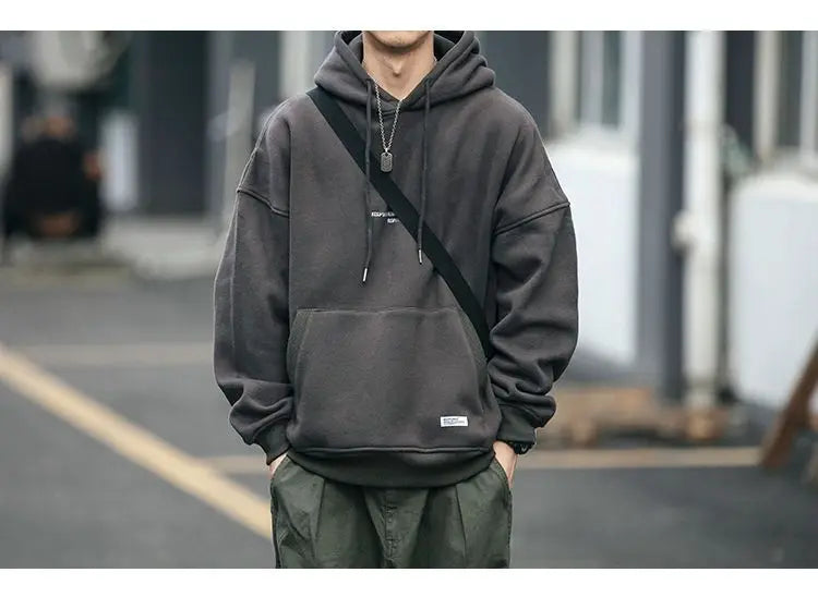 Slouchy hooded sweaters for men in winter American knitwear sweater port vibe small crowd high street lovers sweater trend top