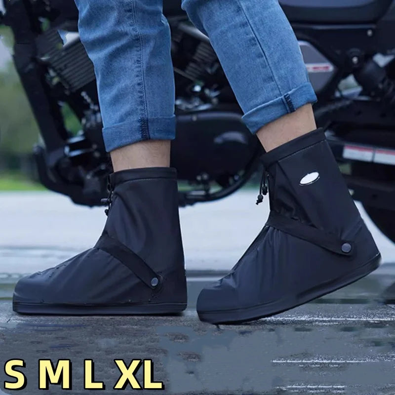 Waterproof Rain Shoes Cover Reusable Non-Slip Cycling Hiking Boot Covers Pants Shoes Protectors Rain Snow Wet Sand Boots Cover